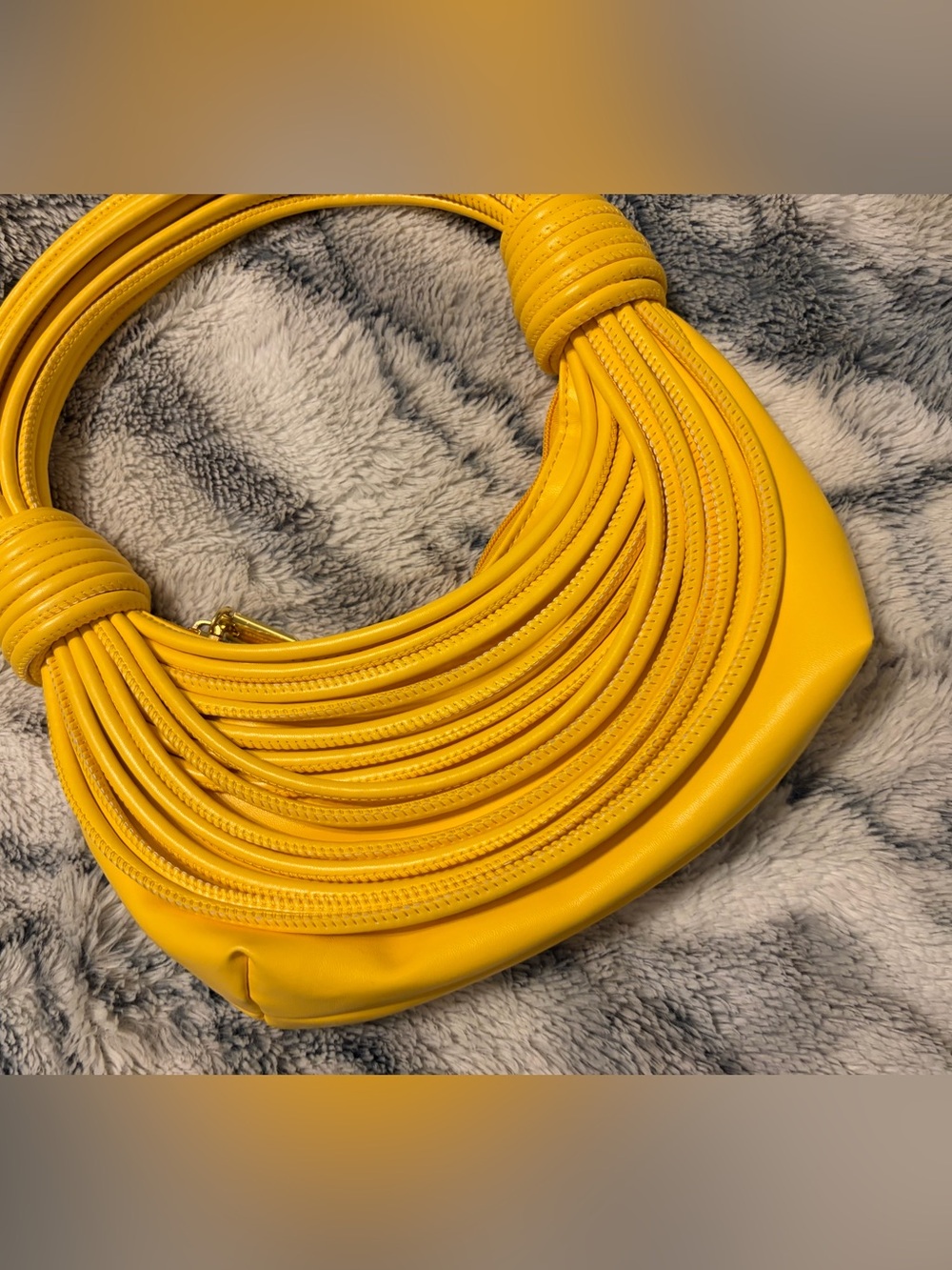 Yellow Women’s Hobo Bag - Stylish Everyday Shoulder Bag